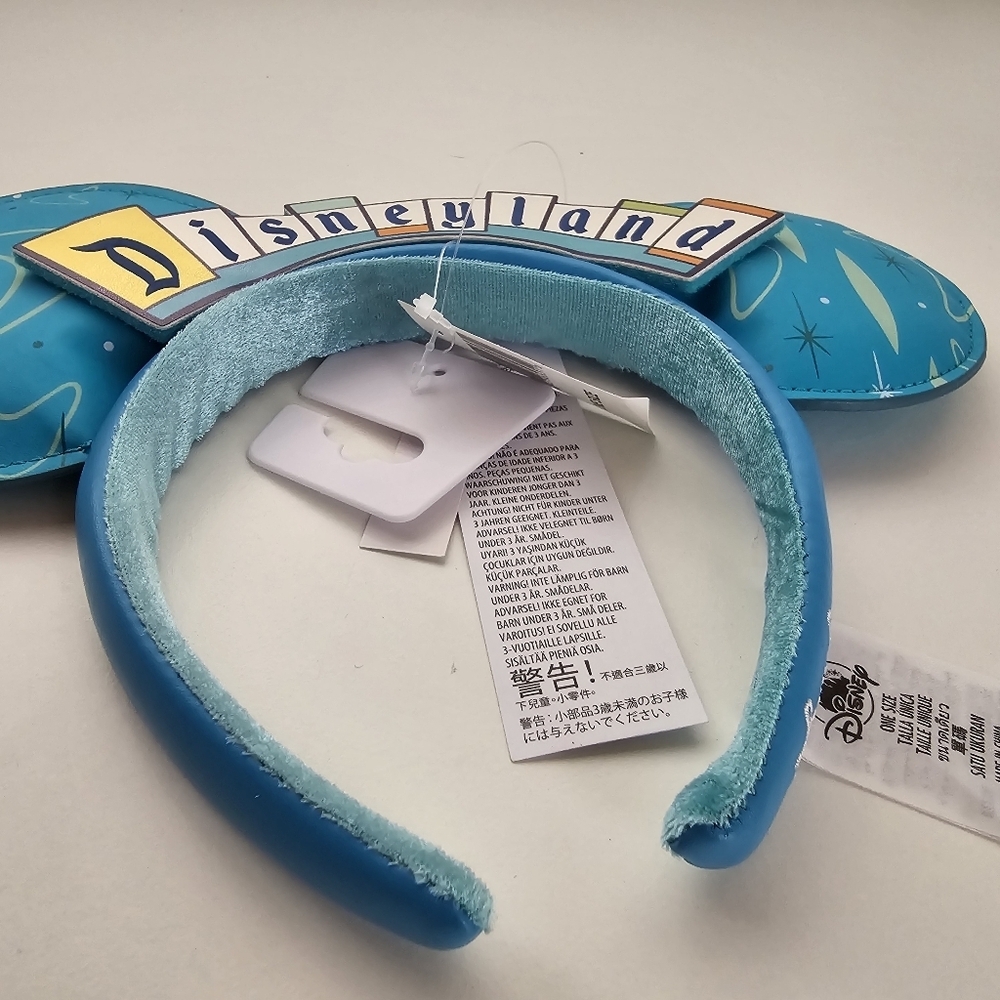 NWT Disneyland Tommorowland Retro Disney Mickey Ears Blue Galactic - Picture 8 of 14